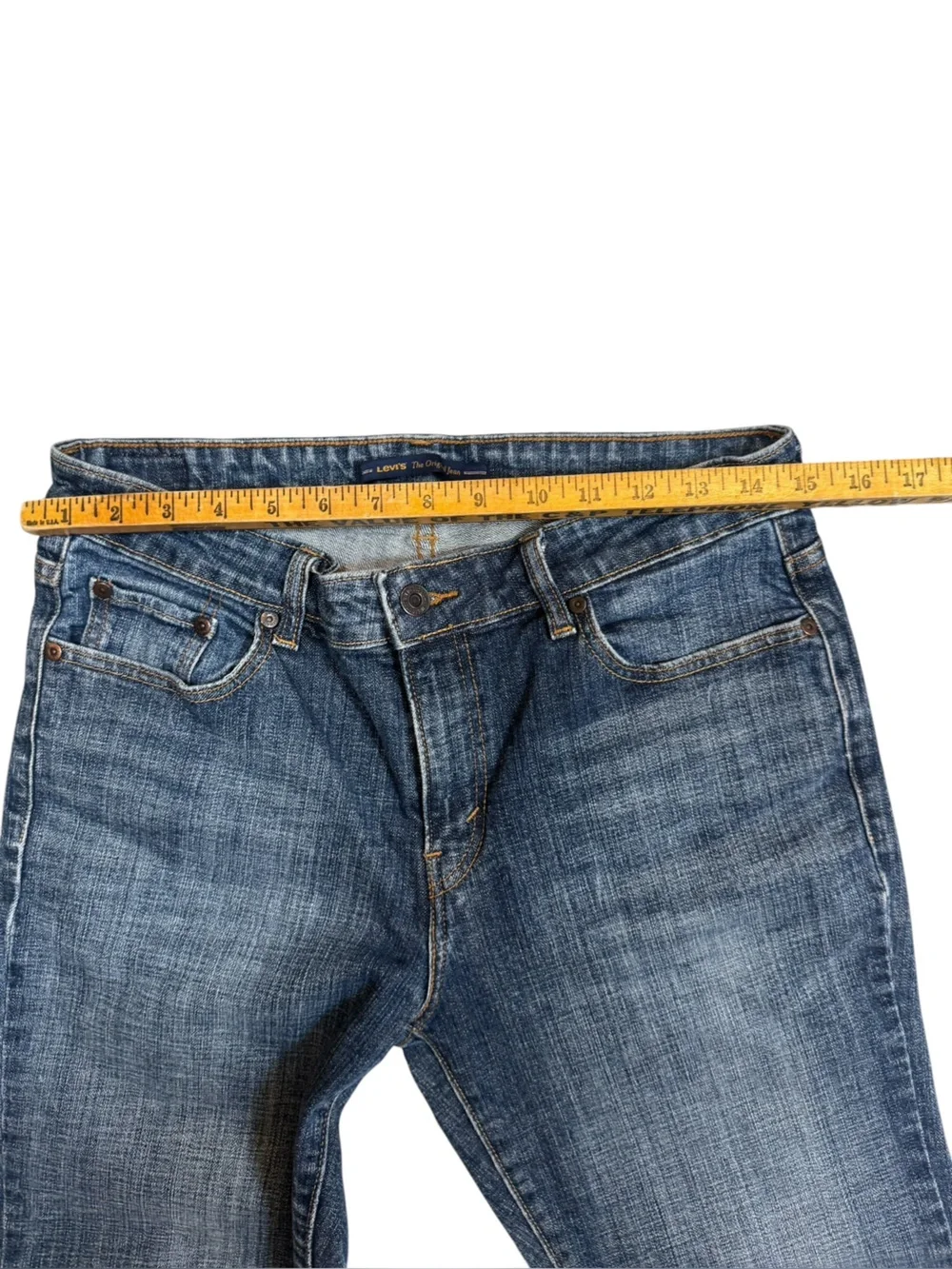 Levi’s Mid Rise Skinny Jeans Women’s 12 Medium Wash Stretch Denim - Picture 4 of 10
